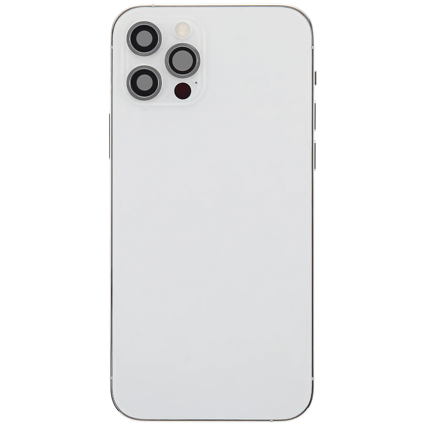 Back Housing W/ Charging Port Flex & Small Parts For iPhone 12 Pro (US Version) (Used OEM Pull: Grade A) (Silver)