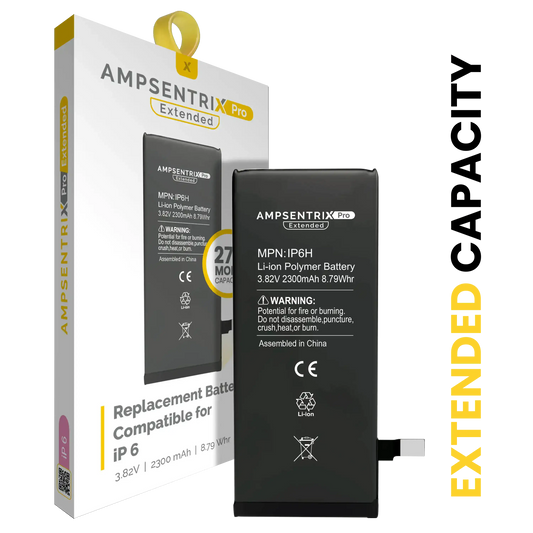 Replacement Battery For iPhone 6 (AmpSentrix Pro Extended)
