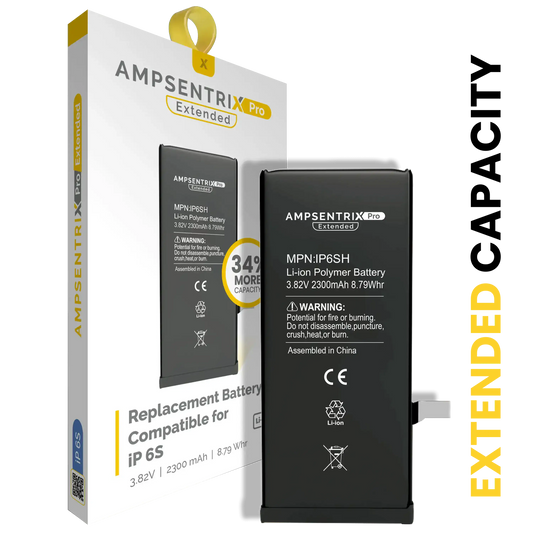 Replacement Battery For iPhone 6S (AmpSentrix Pro Extended)