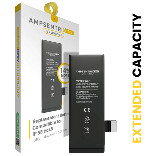 Replacement Battery For iPhone SE (2016) (AmpSentrix Pro Extended)