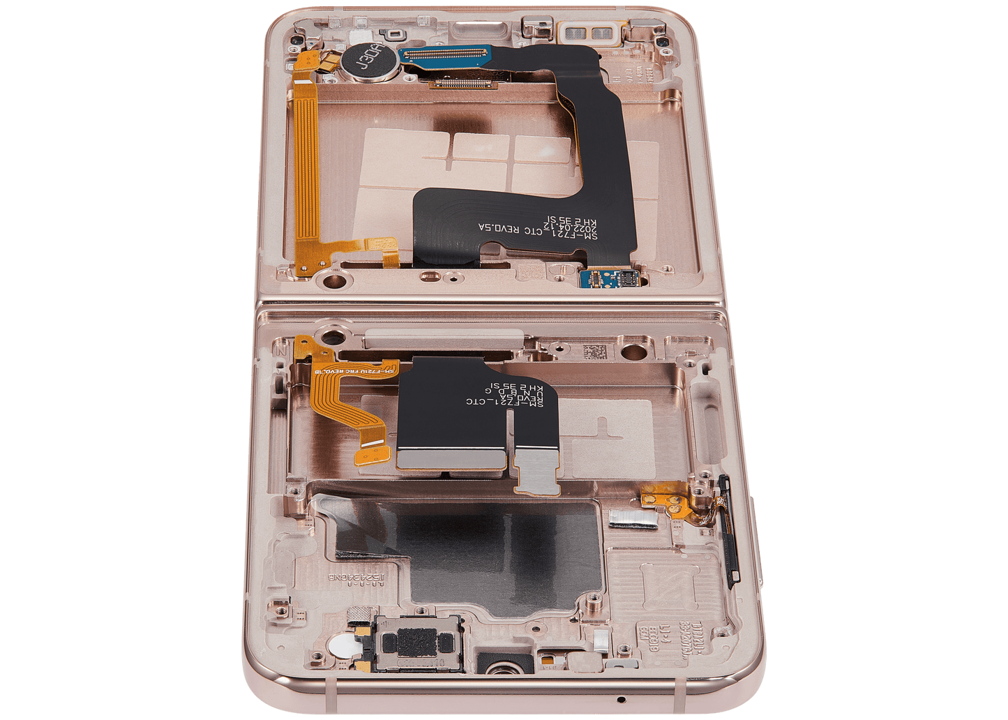 Buy Inner OLED Assembly With Frame For Samsung Galaxy Z Flip 4 5G (US & International Version) (Refurbished) (Pink Gold) - High Quality Replacement Part - View 4 | TechDrip Canada