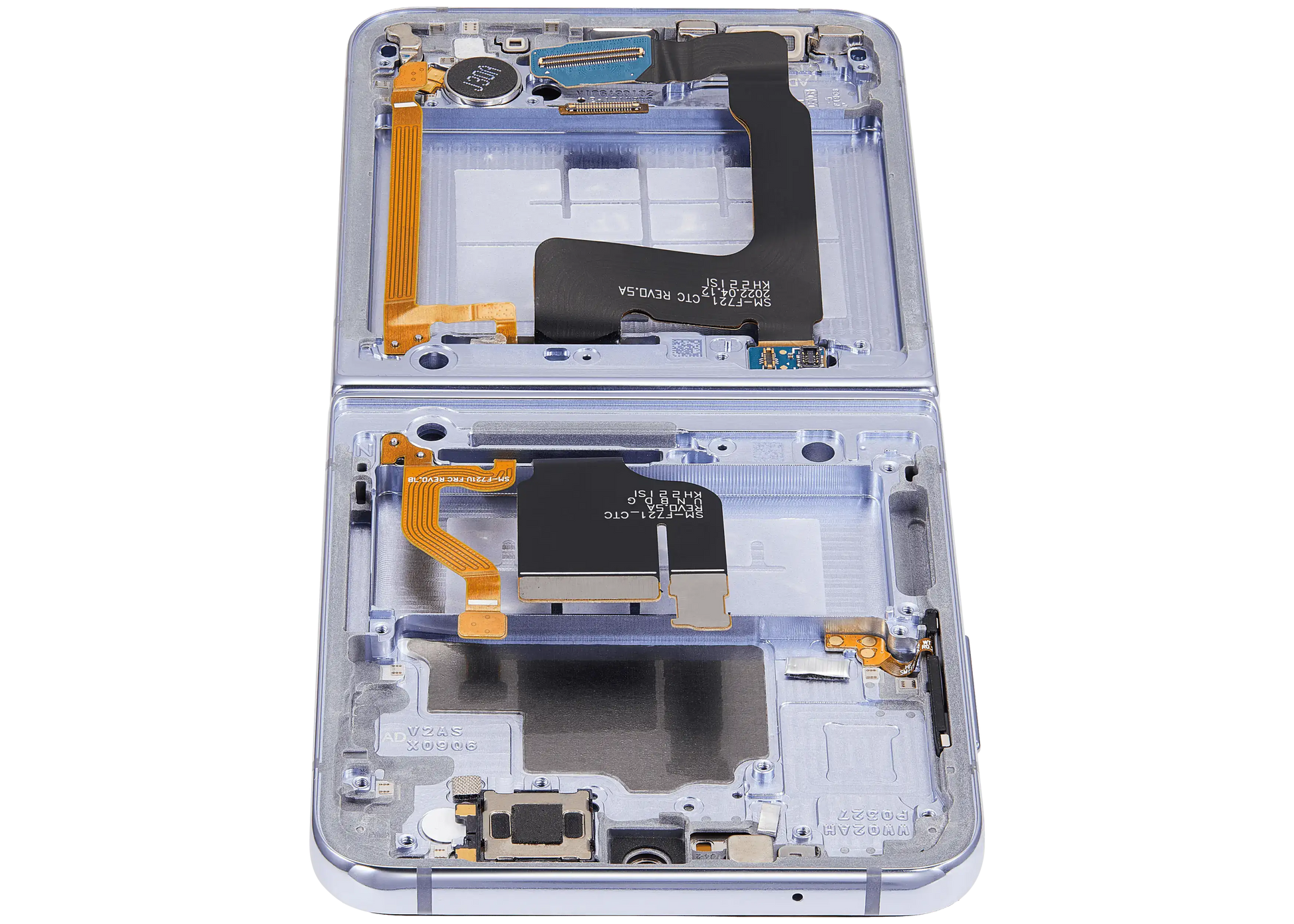 Buy Inner OLED Assembly With Frame For Samsung Galaxy Z Flip 4 5G (US & International Version) (Refurbished) (Blue) - High Quality Replacement Part - View 3 | TechDrip Canada