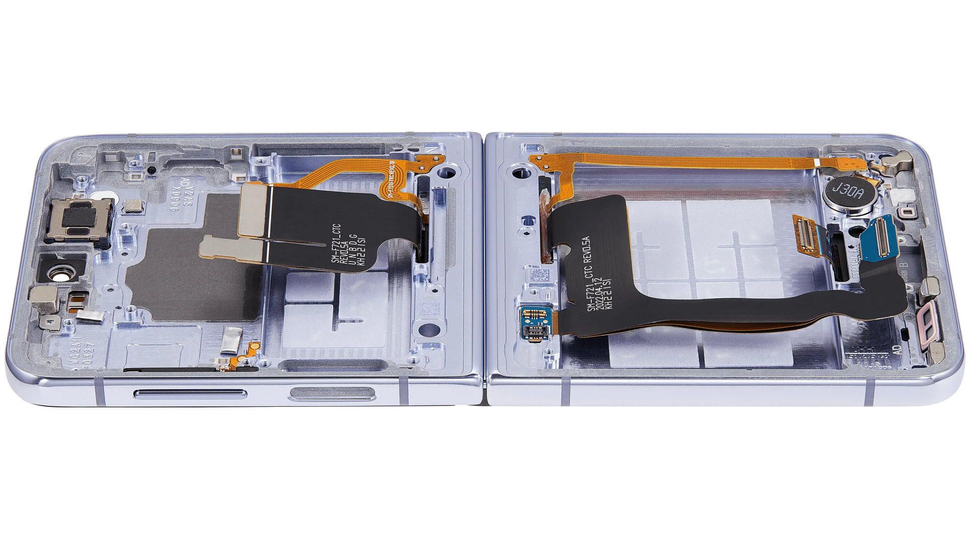 Buy Inner OLED Assembly With Frame For Samsung Galaxy Z Flip 4 5G (US & International Version) (Refurbished) (Blue) - High Quality Replacement Part - View 5 | TechDrip Canada