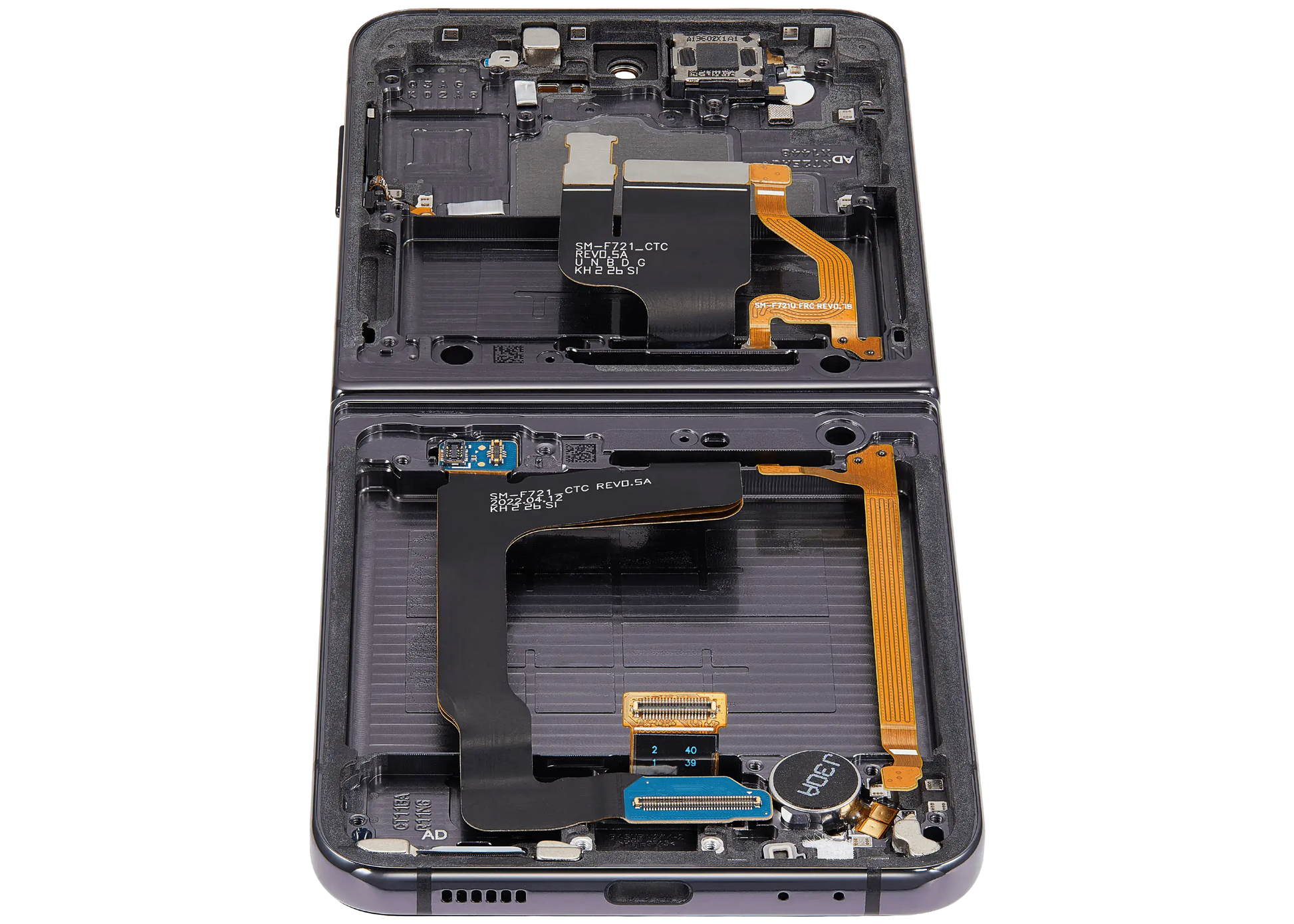 Buy Inner OLED Assembly With Frame Compatible For Samsung Galaxy Z Flip 4 5G (F721) (US & International Version) (Aftermarket Plus) (Graphite) - High Quality Replacement Part - View 4 | TechDrip Canada