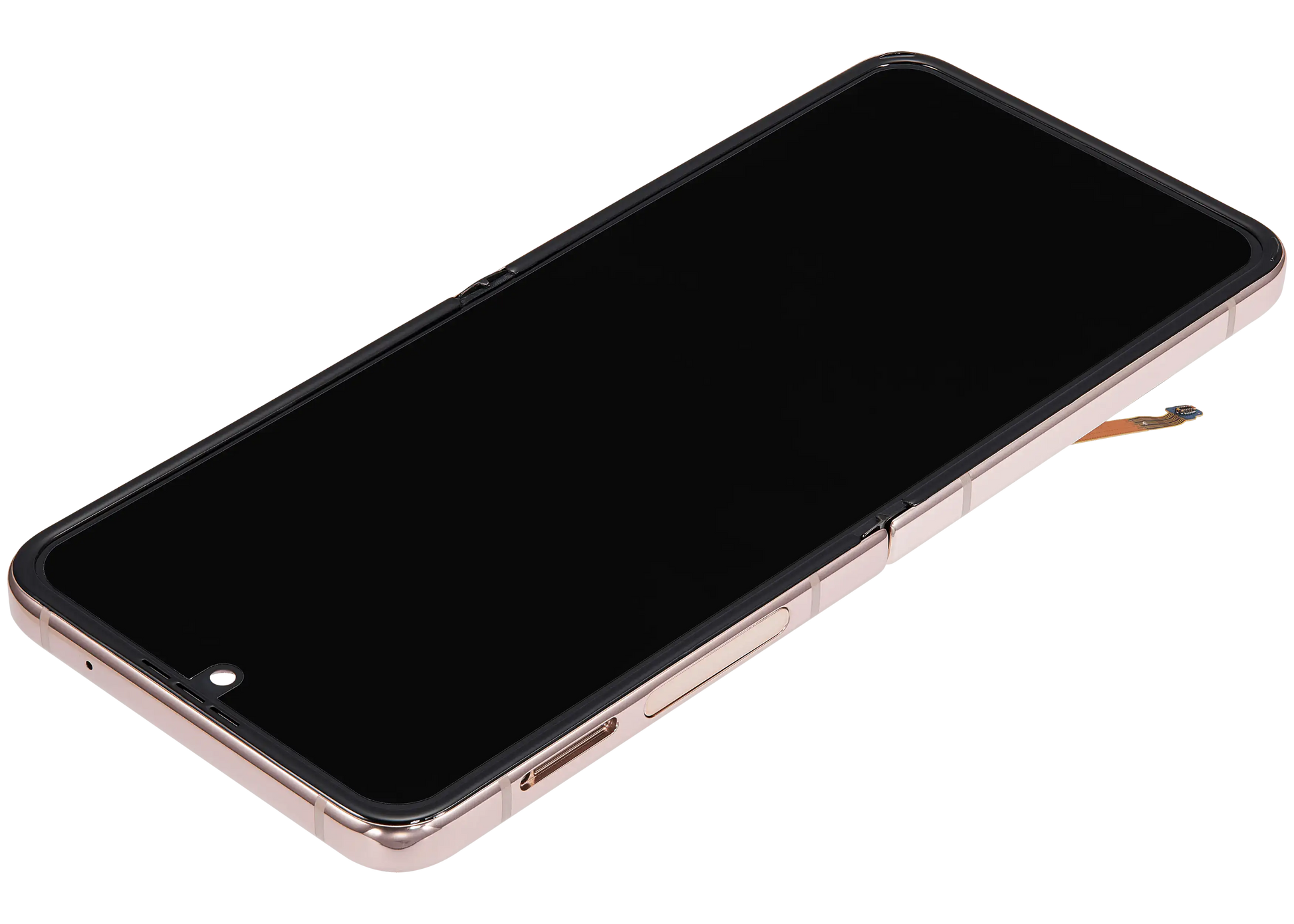 Buy Inner OLED Assembly With Frame Compatible For Samsung Galaxy Z Flip 4 5G (F721) (US & International Version) (Aftermarket Plus) (Pink Gold) - High Quality Replacement Part - View 10 | TechDrip Canada