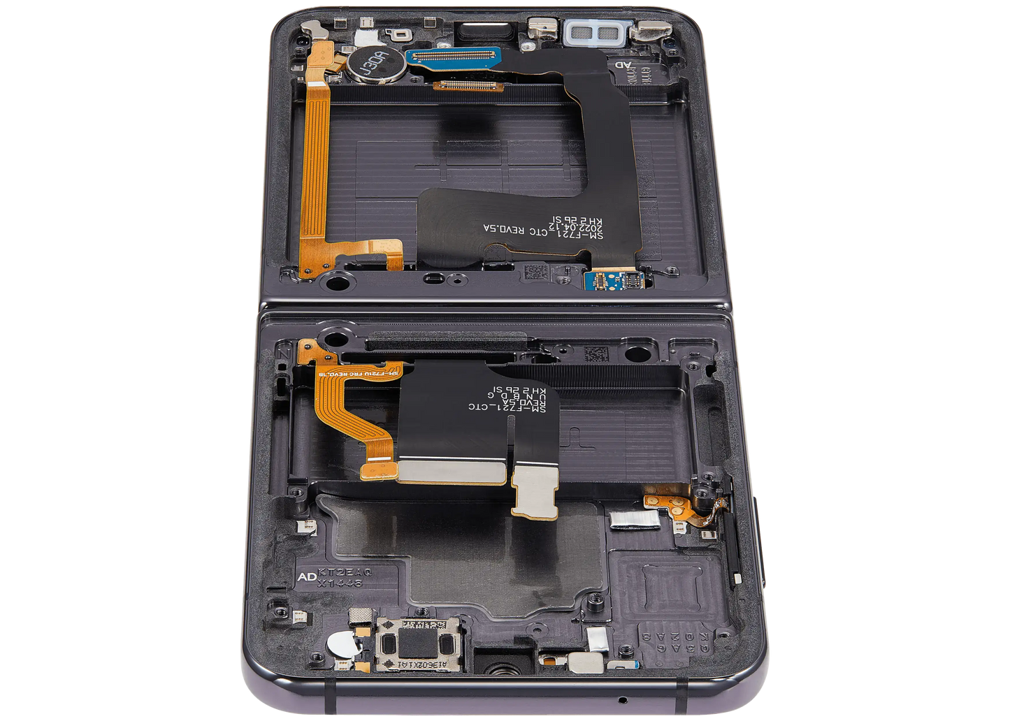 Buy Inner OLED Assembly With Frame Compatible For Samsung Galaxy Z Flip 4 5G (F721) (US & International Version) (Aftermarket) (Graphite) - High Quality Replacement Part - View 3 | TechDrip Canada