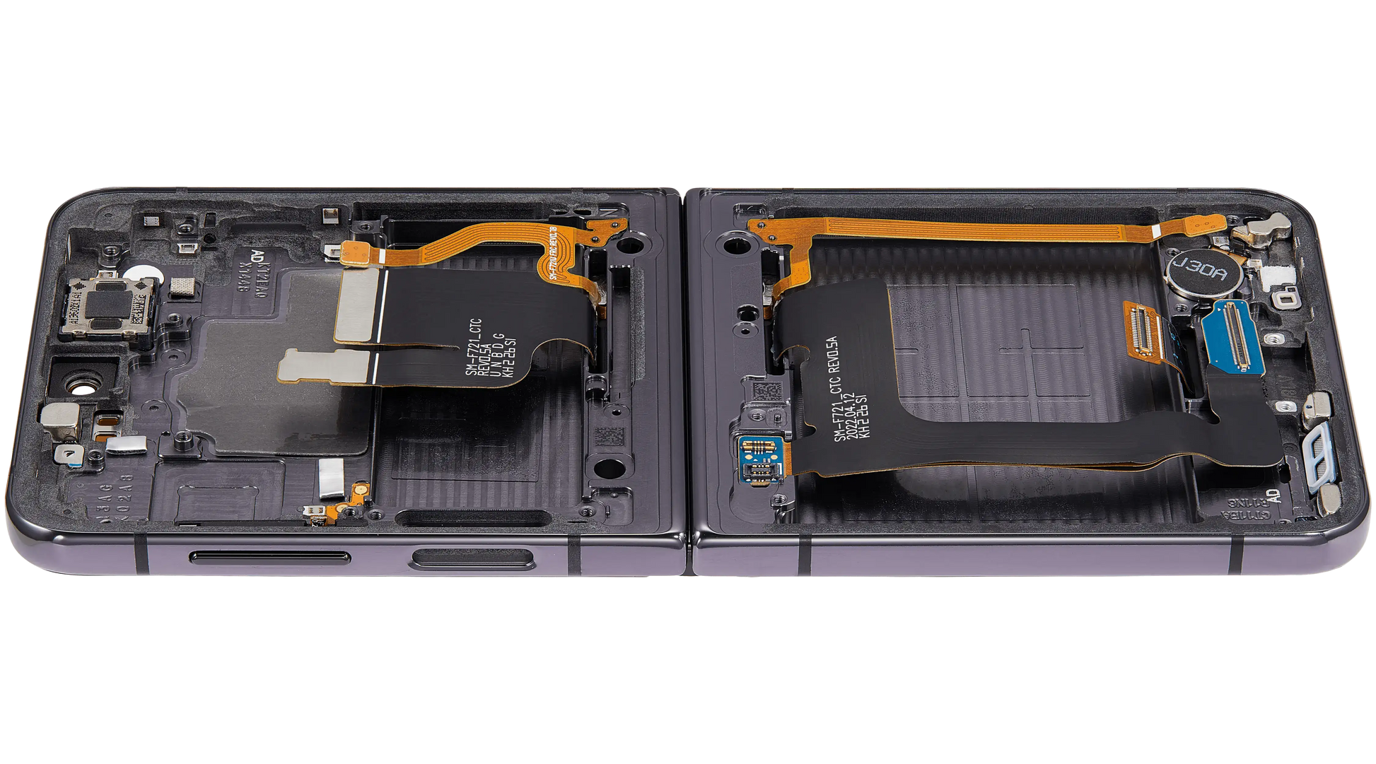 Buy Inner OLED Assembly With Frame Compatible For Samsung Galaxy Z Flip 4 5G (F721) (US & International Version) (Aftermarket) (Graphite) - High Quality Replacement Part - View 5 | TechDrip Canada