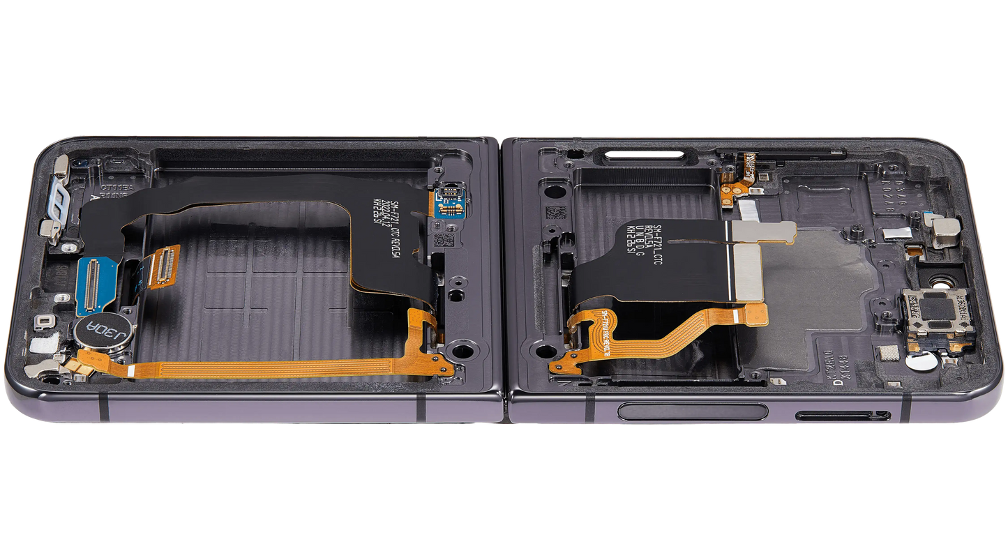 Buy Inner OLED Assembly With Frame Compatible For Samsung Galaxy Z Flip 4 5G (F721) (US & International Version) (Aftermarket) (Graphite) - High Quality Replacement Part - View 6 | TechDrip Canada
