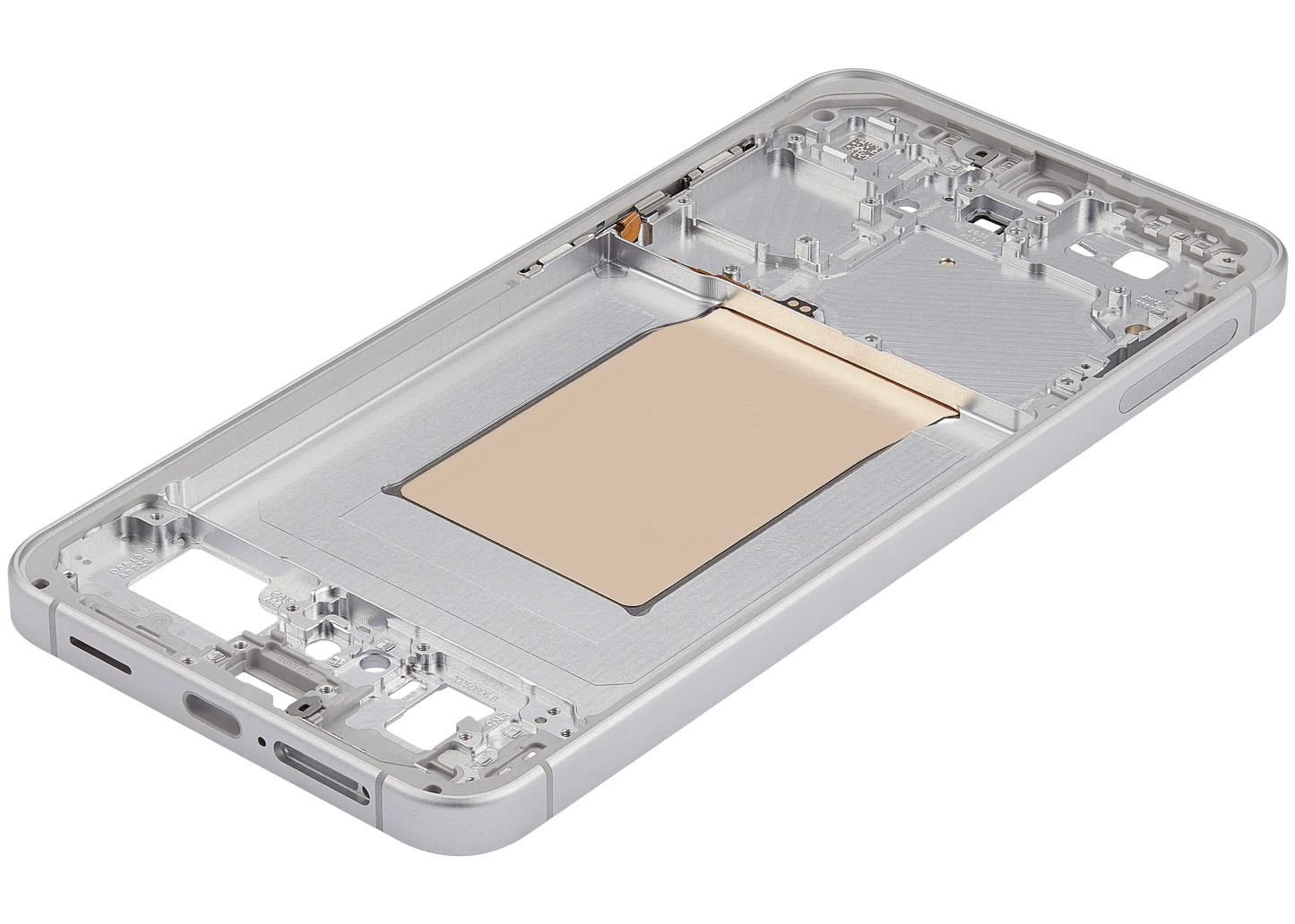 Mid-Frame Housing Compatible For Samsung Galaxy S25 FE 5G (US & International Version) (Icyblue / White)