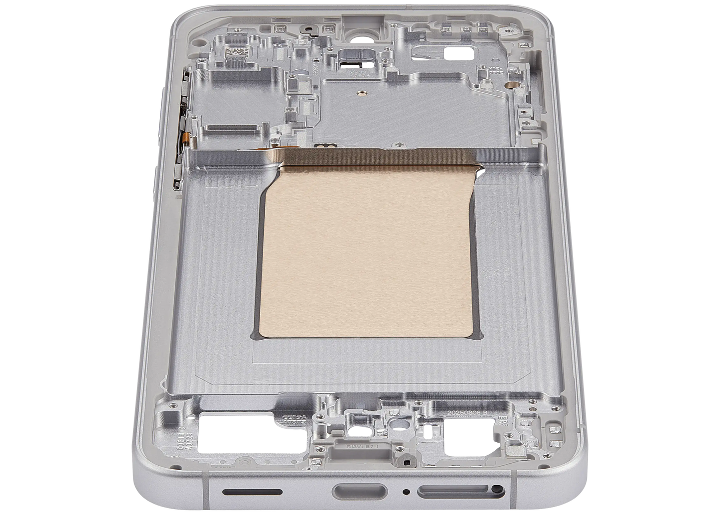 Mid-Frame Housing Compatible For Samsung Galaxy S25 FE 5G (US & International Version) (Icyblue / White)