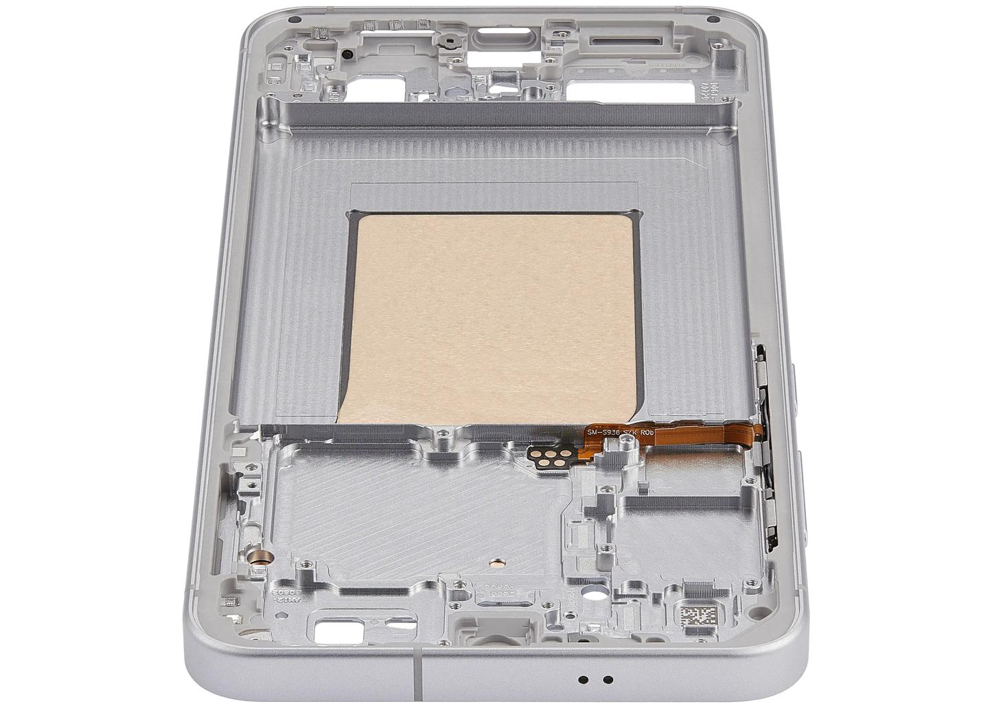 Mid-Frame Housing Compatible For Samsung Galaxy S25 FE 5G (US & International Version) (Icyblue / White)