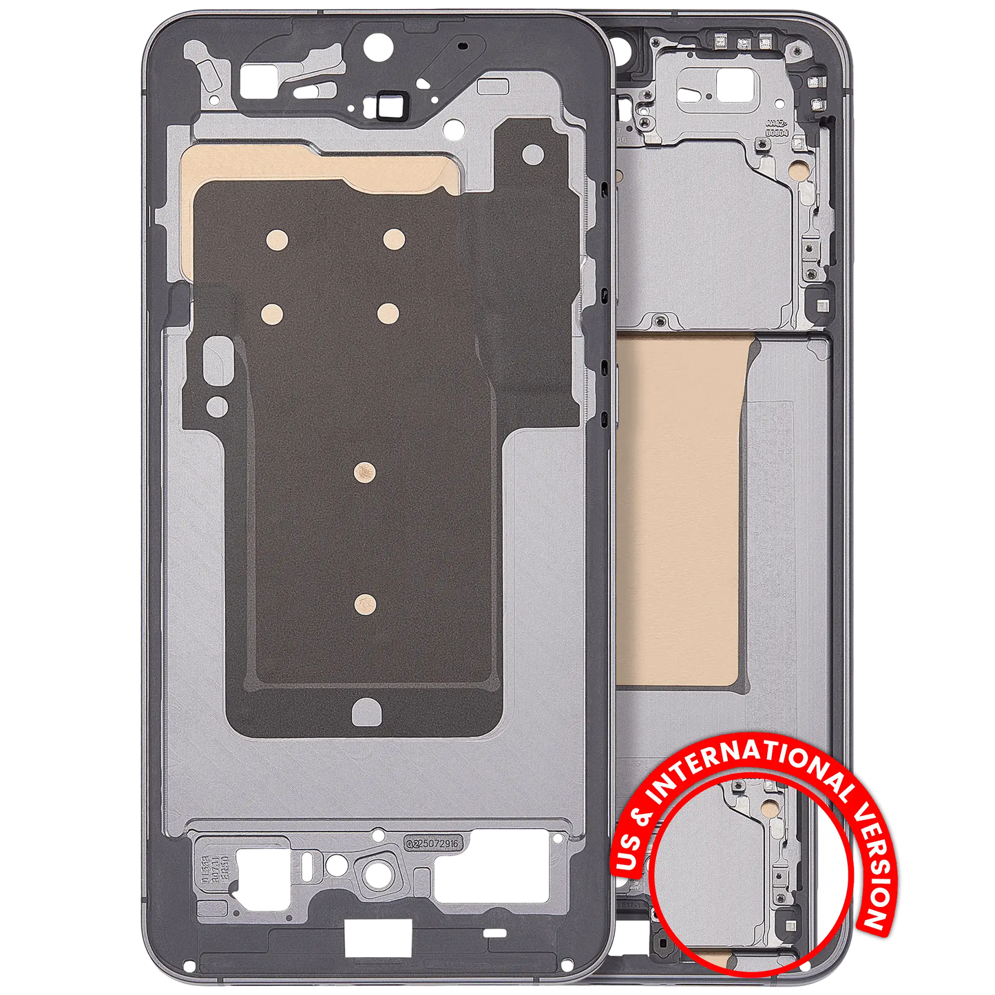 Mid-Frame Housing Compatible For Samsung Galaxy S25 FE 5G (US & International Version) (Jetblack / Navy)