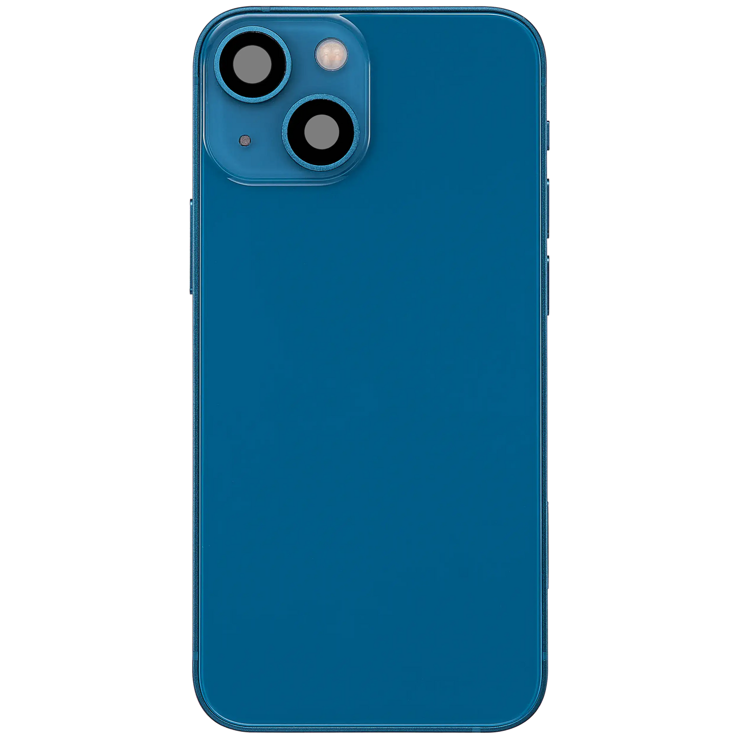 Back Housing W/ Charging Port Flex & Small Parts For iPhone 13 Mini (EU / Global Version) (Used OEM Pull: Grade B) (Blue)