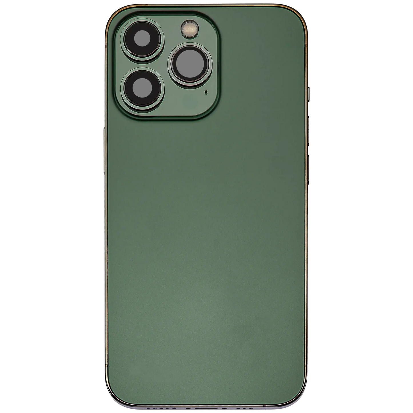 Back Housing W/ Charging Port Flex & Small Parts For iPhone 13 Pro (EU / Global Version) (Used OEM Pull: Grade B) (Alpine Green)