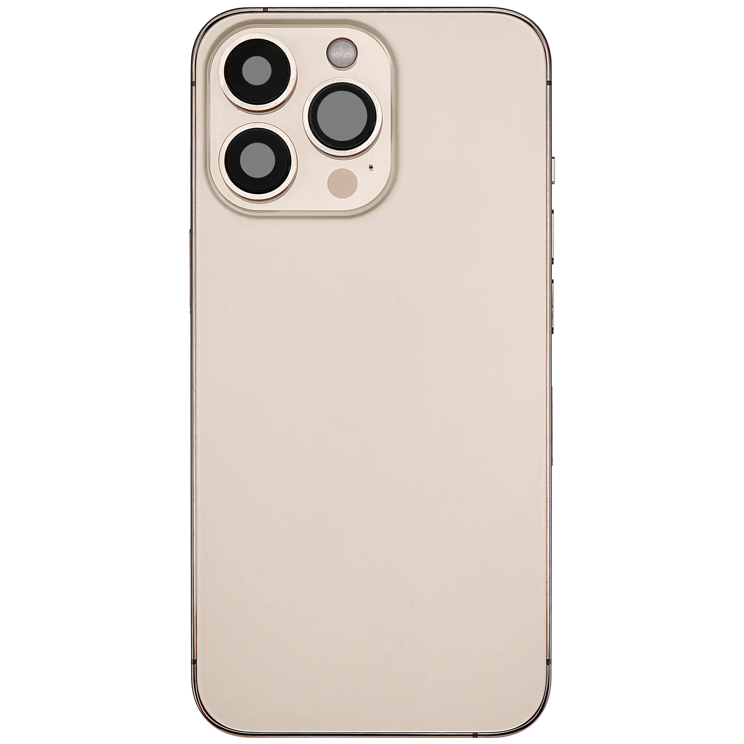 Back Housing W/ Charging Port Flex & Small Parts For iPhone 13 Pro (EU / Global Version) (Used OEM Pull: Grade B) (Gold)