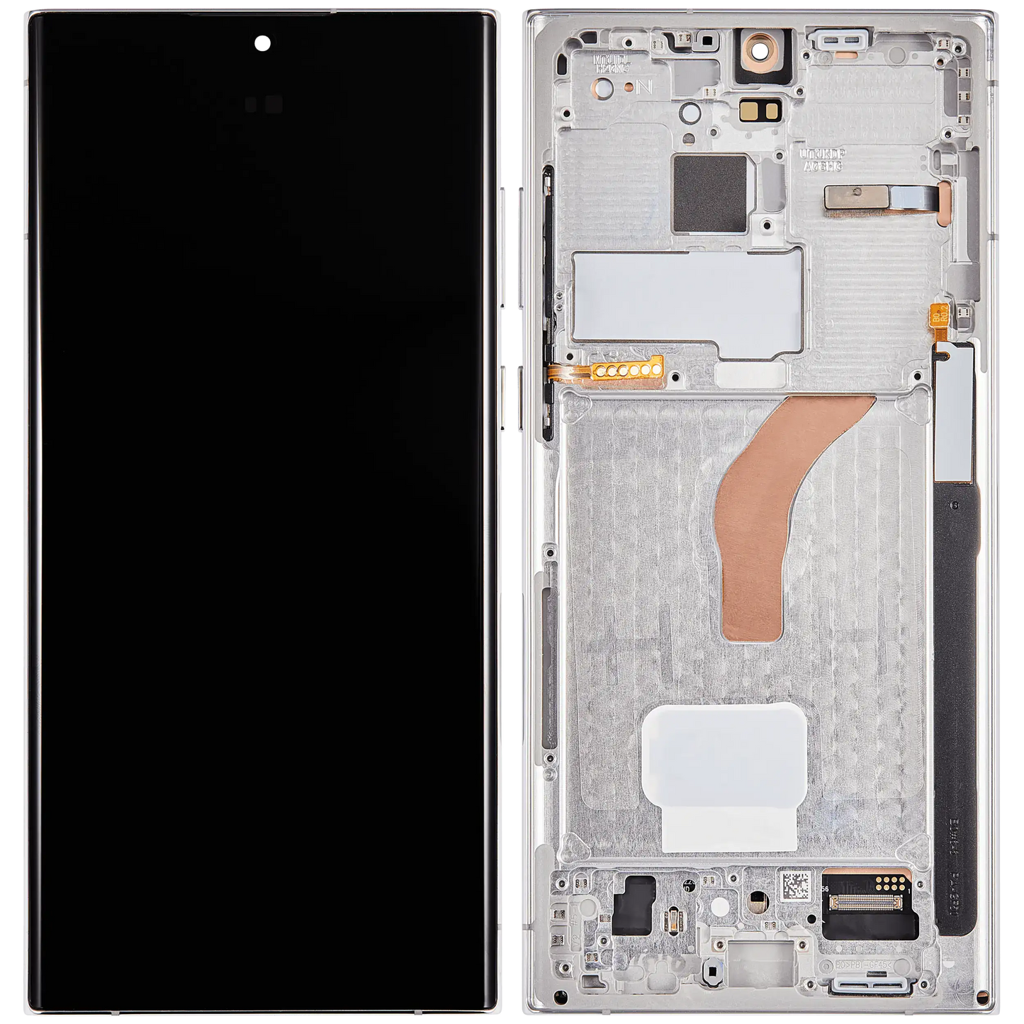 OLED Assembly With Frame For Samsung Galaxy S22 Ultra 5G (US & International Version) (Aftermarket Pro) (120Hz) (Phantom White)
