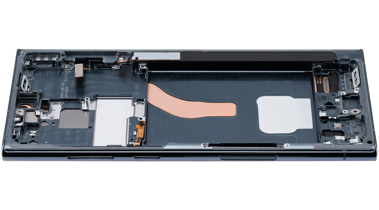 OLED Assembly With Frame For Samsung Galaxy S22 Ultra 5G (US & International Version) (Aftermarket Pro) (120Hz) (Green)