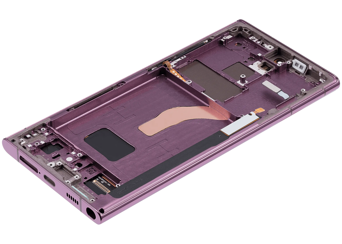 OLED Assembly With Frame For Samsung Galaxy S22 Ultra 5G (US & International Version) (Aftermarket Pro) (120Hz) (Burgundy)