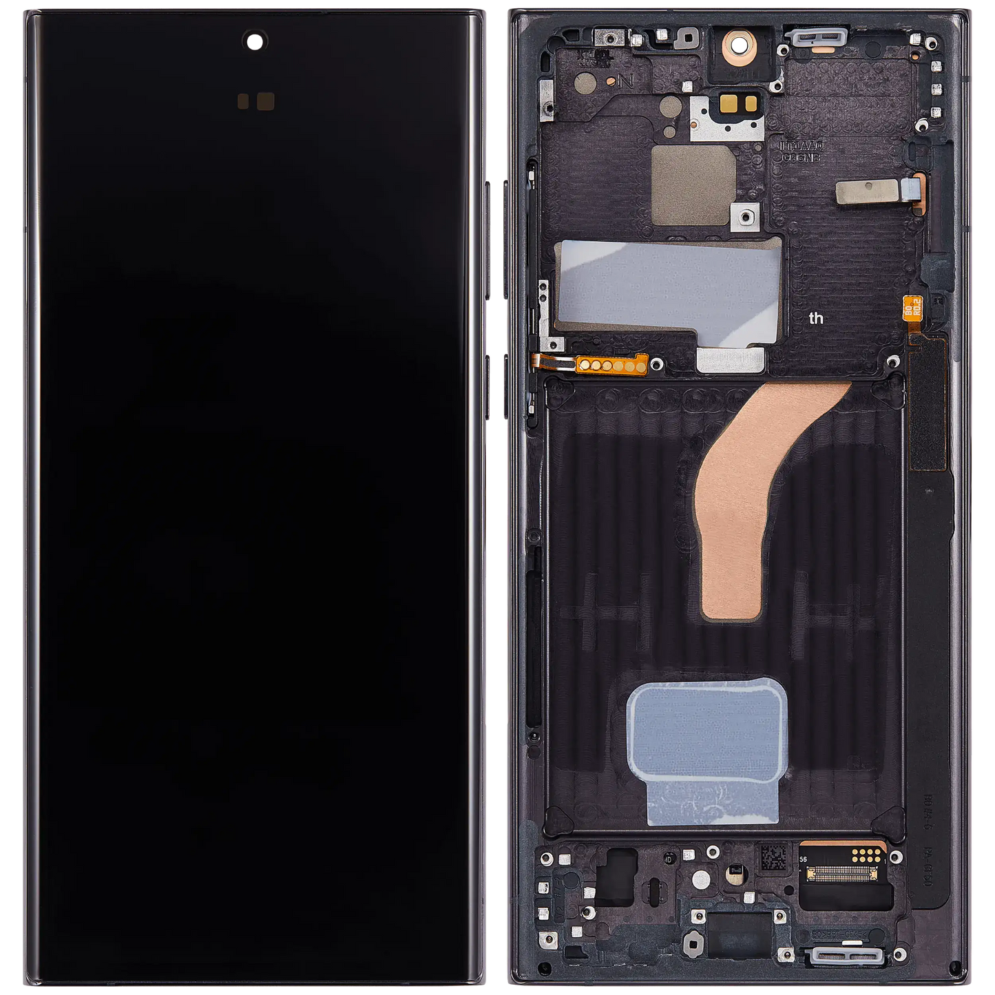 OLED Assembly With Frame For Samsung Galaxy S22 Ultra 5G (US & International Version) (Aftermarket Pro) (120Hz) (Phantom Black)