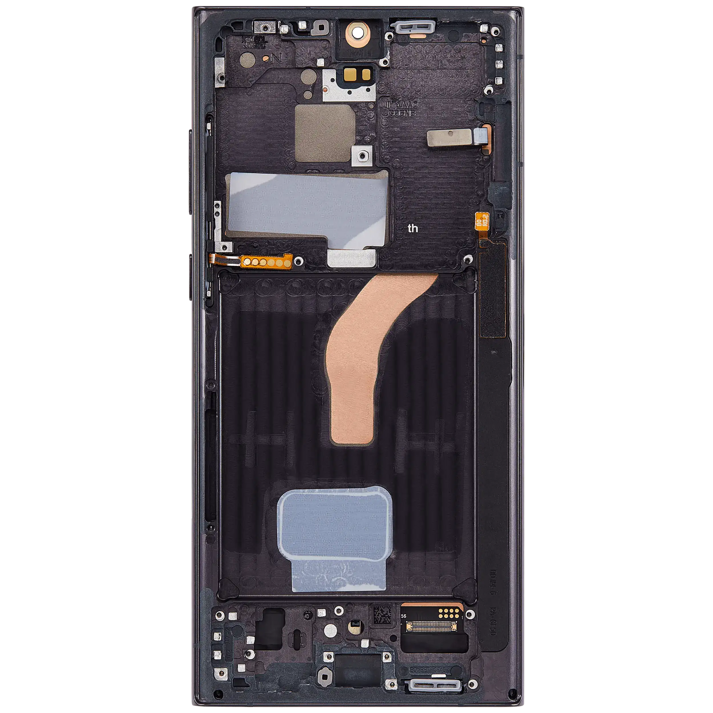 OLED Assembly With Frame For Samsung Galaxy S22 Ultra 5G (US & International Version) (Aftermarket Pro) (120Hz) (Phantom Black)