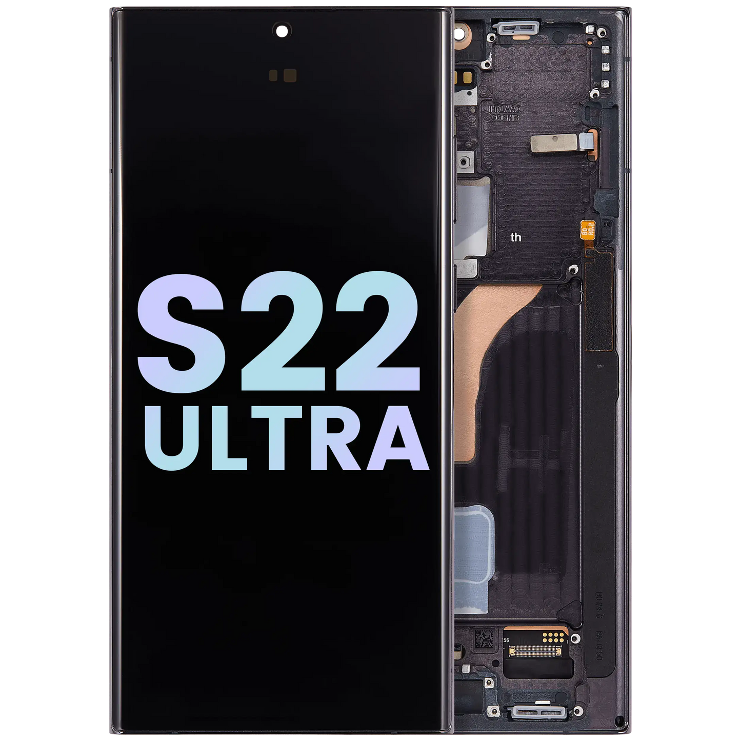 OLED Assembly With Frame For Samsung Galaxy S22 Ultra 5G (Service Pack) (Phantom Black)