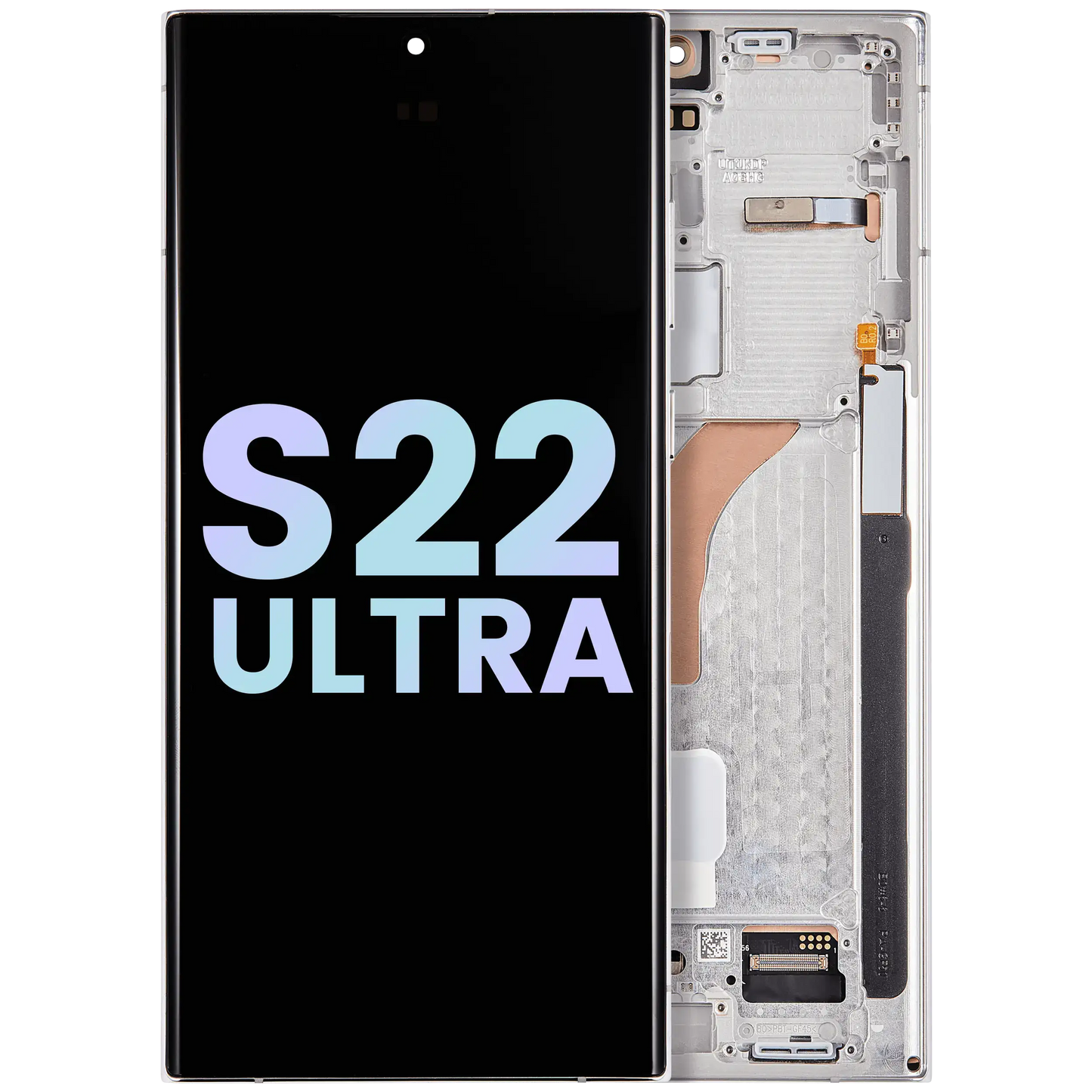 OLED Assembly With Frame For Samsung Galaxy S22 Ultra 5G (Service Pack) (Phantom White)