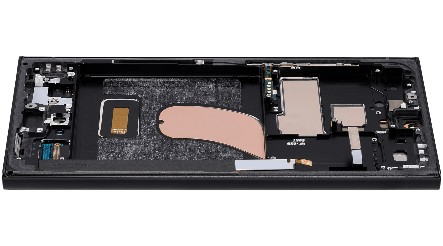 OLED Assembly With Frame For Samsung Galaxy S23 Ultra 5G (US & International) (Service Pack) (Graphite)