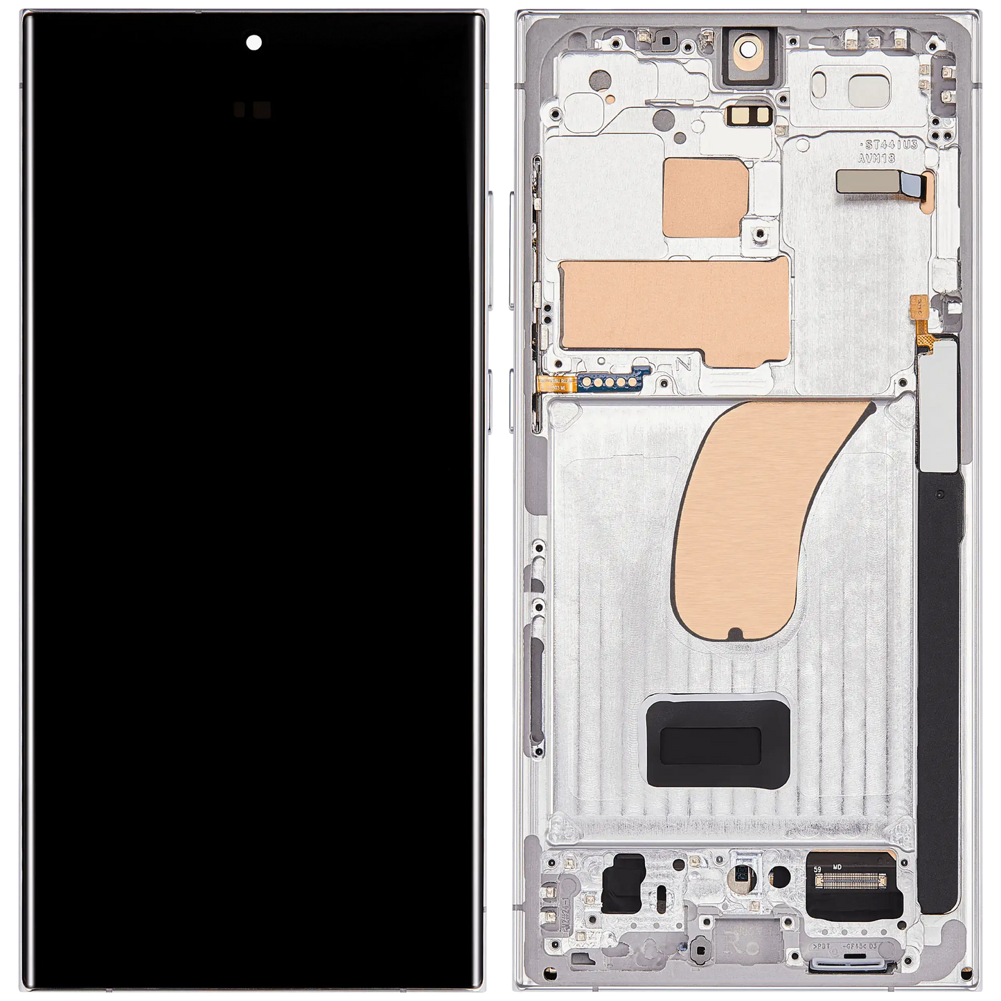 OLED Assembly With Frame For Samsung Galaxy S23 Ultra 5G (US & International) (Service Pack) (Sky Blue & Lime)