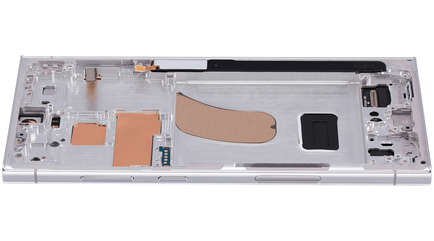 OLED Assembly With Frame For Samsung Galaxy S23 Ultra (US & International) (Aftermarket Pro) (120Hz) (Sky Blue)