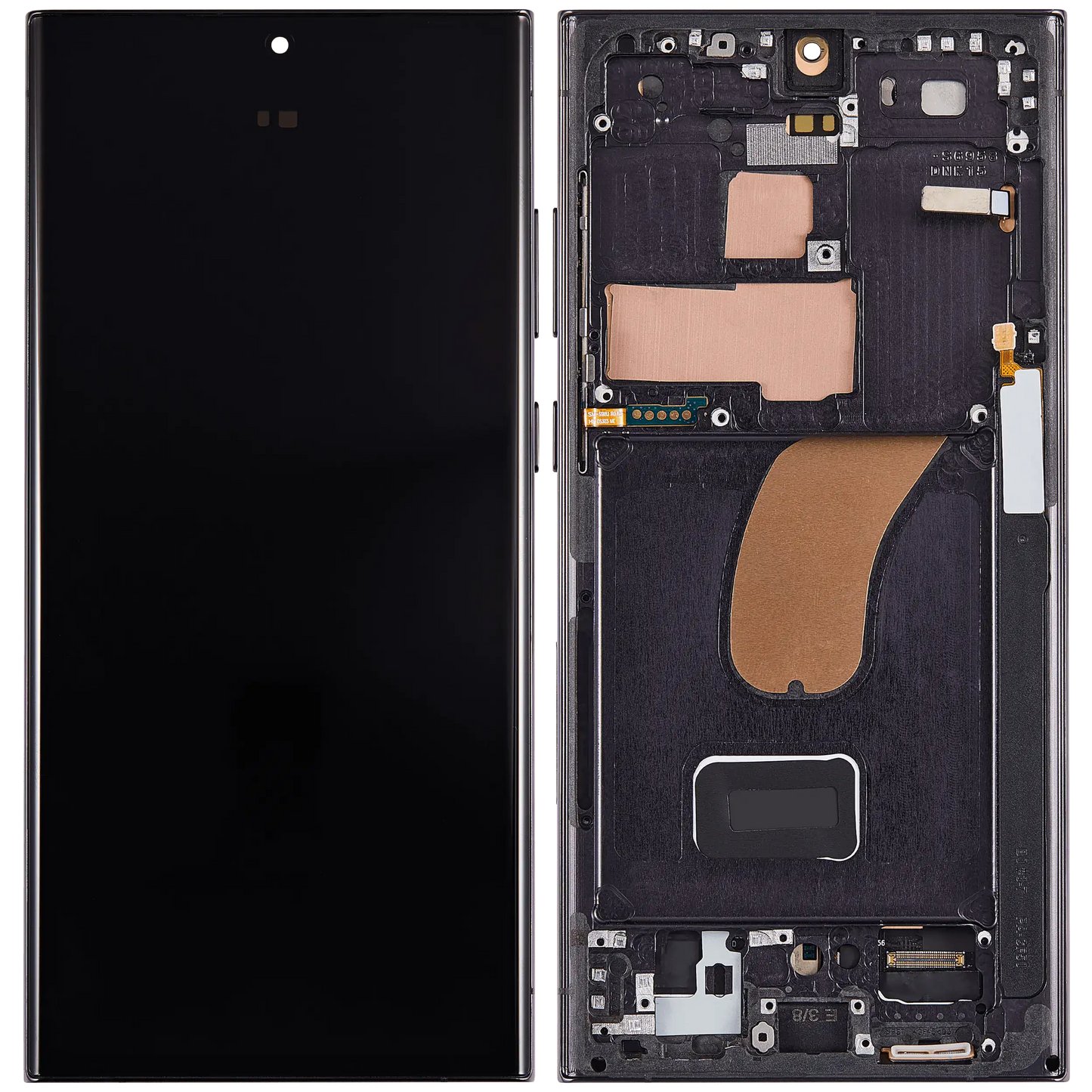 OLED Assembly With Frame For Samsung Galaxy S23 Ultra (US & International) (Aftermarket Pro) (120Hz) (Phantom Black)