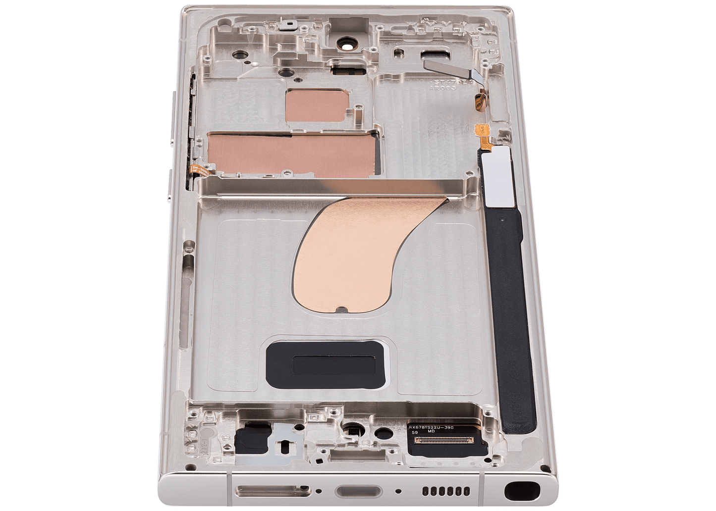 OLED Assembly With Frame For Samsung Galaxy S23 Ultra (US & International) (Aftermarket Pro) (120Hz) (Cream)