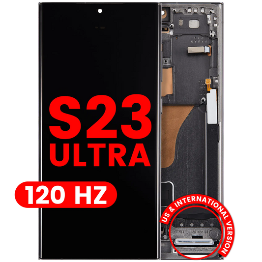 OLED Assembly With Frame For Samsung Galaxy S23 Ultra (US & International) (Aftermarket Pro) (120Hz) (Green)