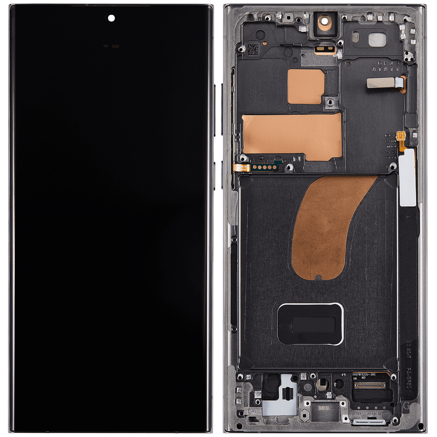 OLED Assembly With Frame For Samsung Galaxy S23 Ultra (US & International) (Aftermarket Pro) (120Hz) (Green)