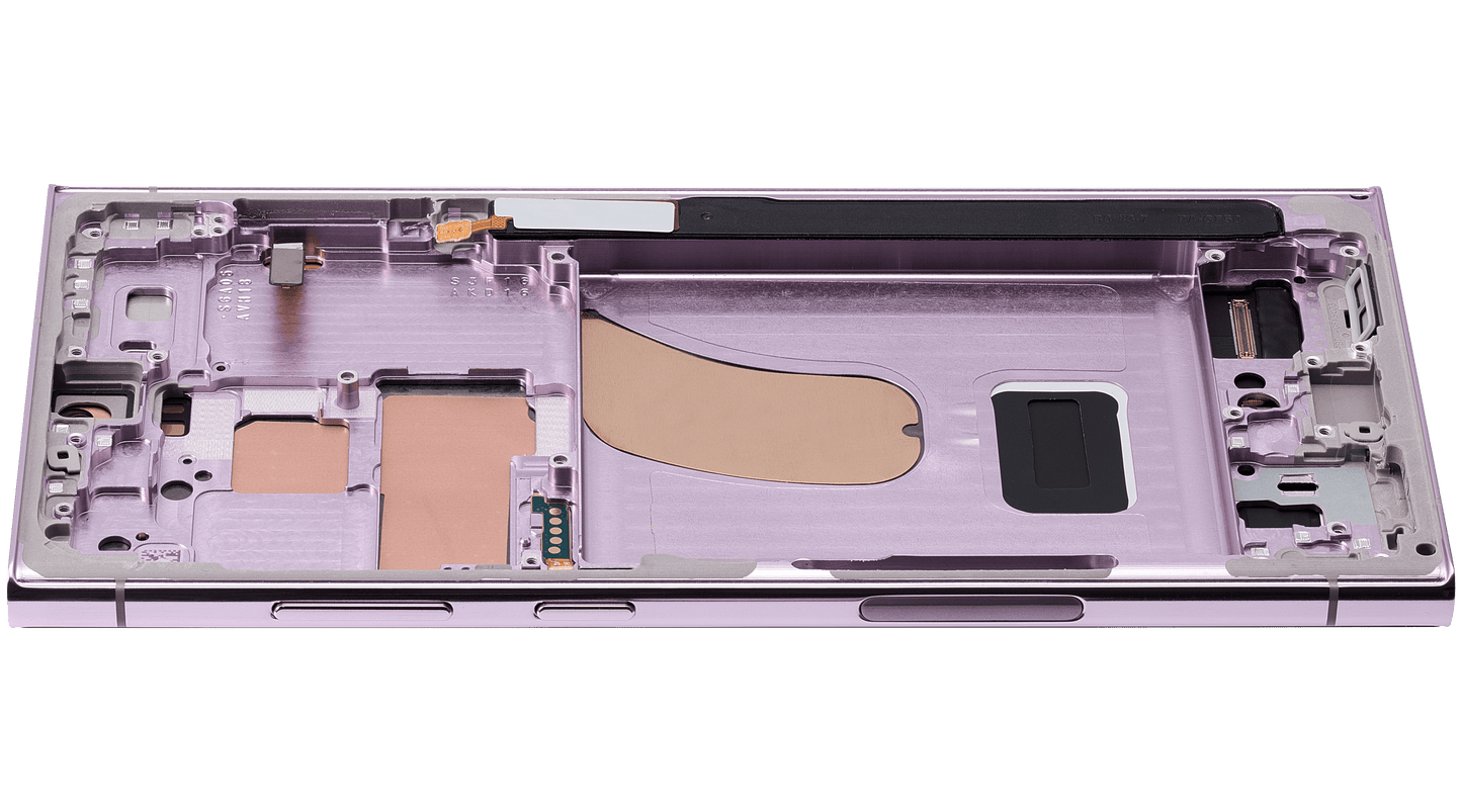 OLED Assembly With Frame For Samsung Galaxy S23 Ultra (US & International) (Aftermarket Pro) (120Hz) (Lavender)