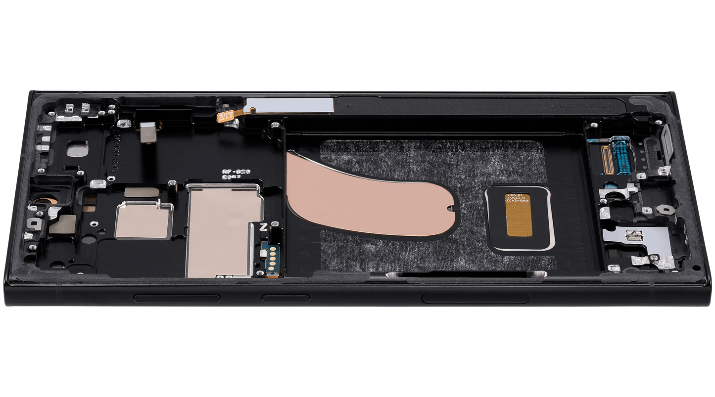 OLED Assembly With Frame For Samsung Galaxy S23 Ultra (US & International) (Aftermarket Pro) (120Hz) (Graphite)