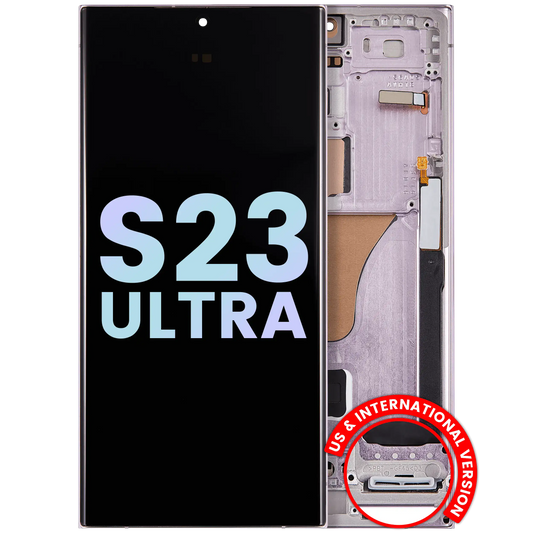 OLED Assembly With Frame For Samsung Galaxy S23 Ultra 5G (US & International) (Service Pack) (Lavender)