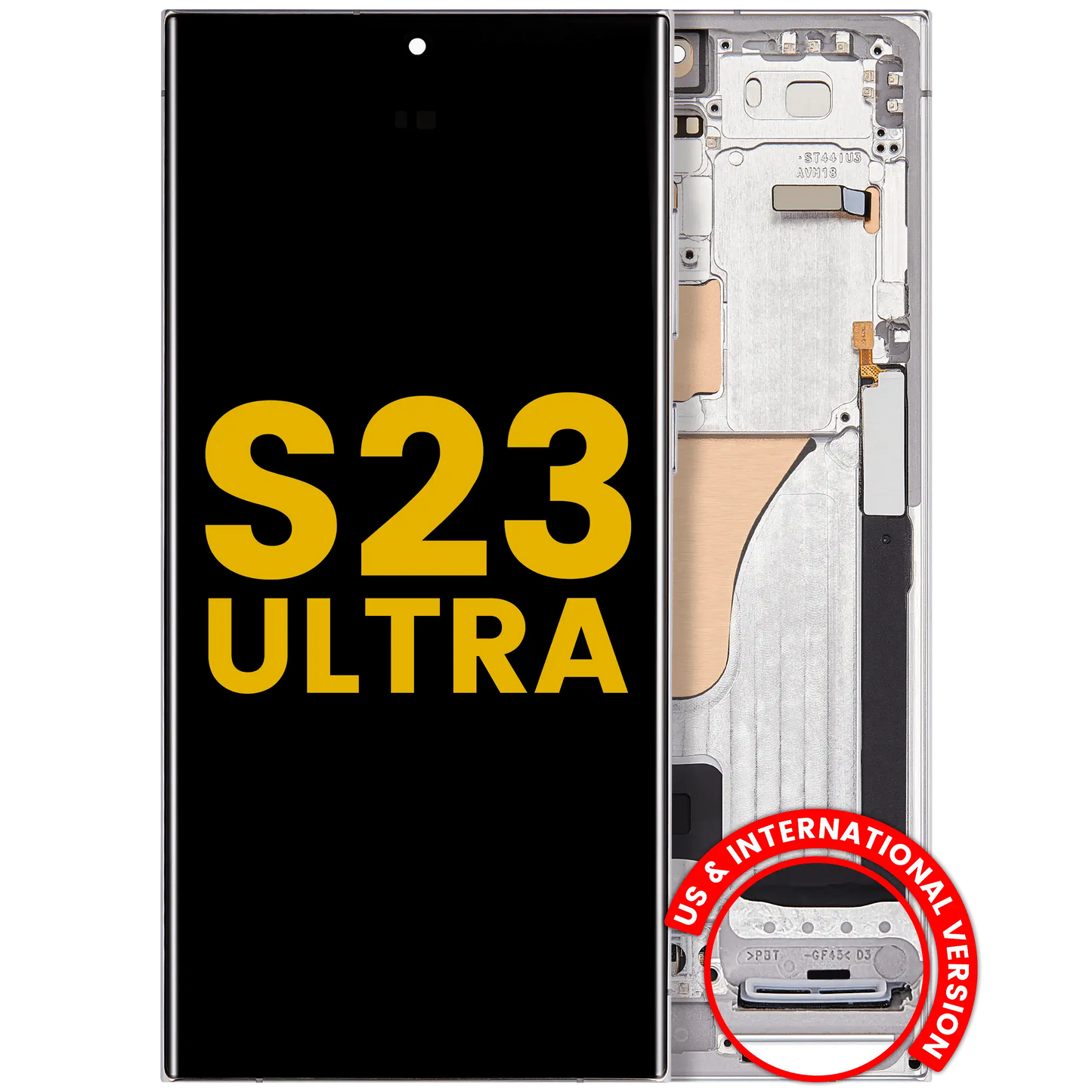 OLED Assembly With Frame For Samsung Galaxy S23 Ultra (US & International) (Refurbished) (Sky Blue)