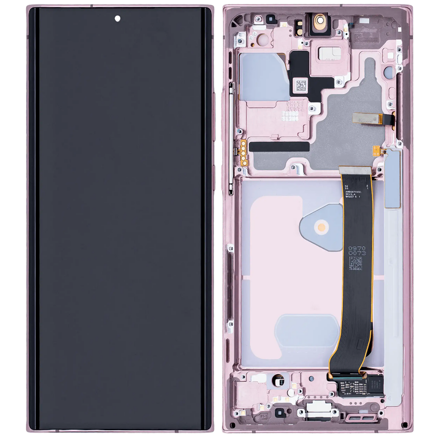 OLED Assembly With Frame For Samsung Galaxy Note 20 Ultra 5G (Aftermarket Pro) (120Hz) (Mystic Bronze)