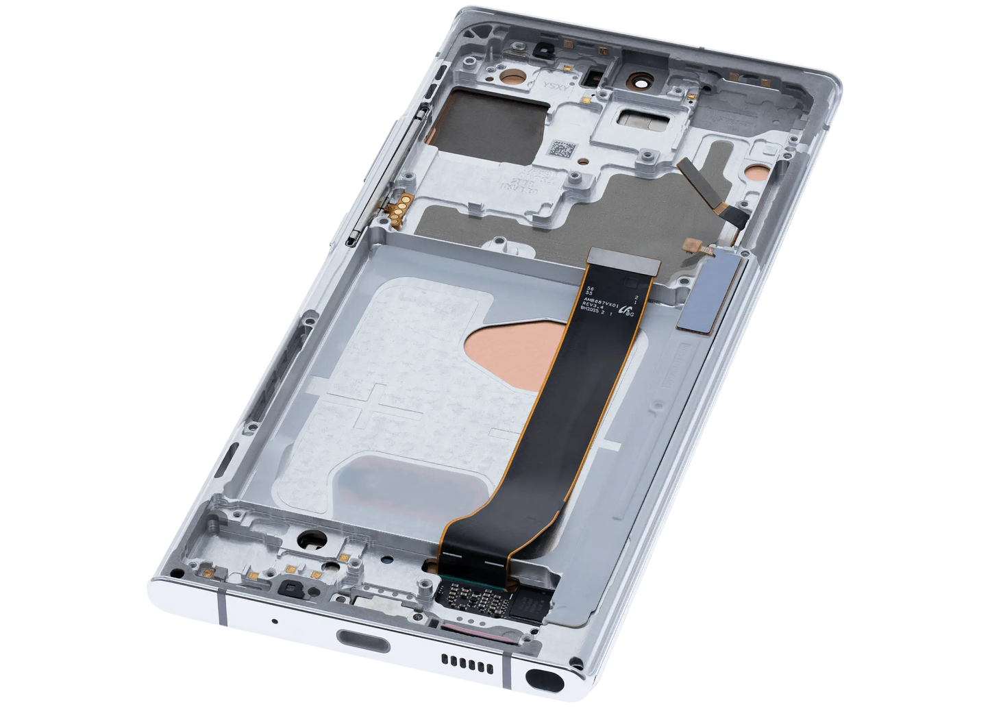 OLED Assembly With Frame For Samsung Galaxy Note 20 Ultra 5G (Aftermarket Pro) (120Hz) (Mystic White)