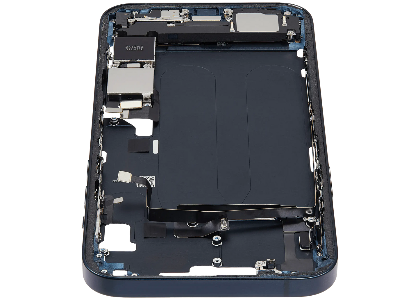 Mid-Frame Housing W/ Charging Port Flex & Small Parts For iPhone 14 Plus (US Version) (Used OEM Pull: Grade A) (Midnight)