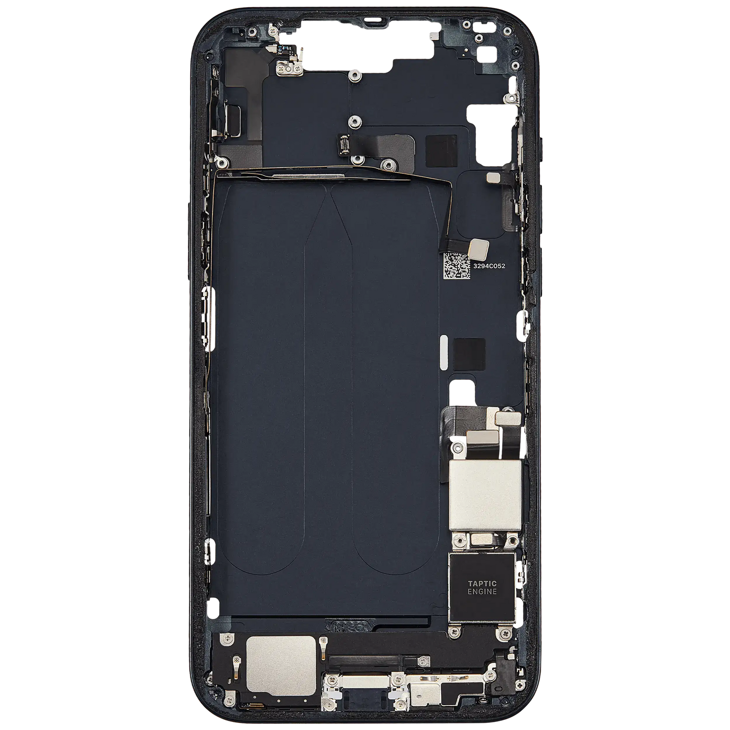 Mid-Frame Housing W/ Charging Port Flex & Small Parts For iPhone 14 Plus (US Version) (Used OEM Pull: Grade B) (Midnight)