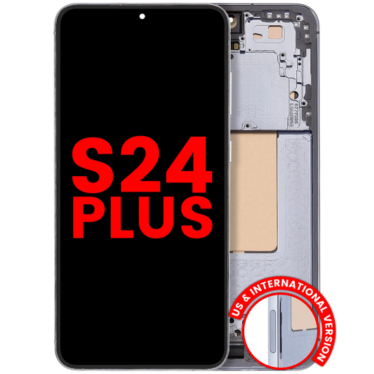 OLED Assembly With Frame Compatible For Samsung Galaxy S24 Plus 5G (US & International Version) (Aftermarket Plus) (Sapphire Blue)