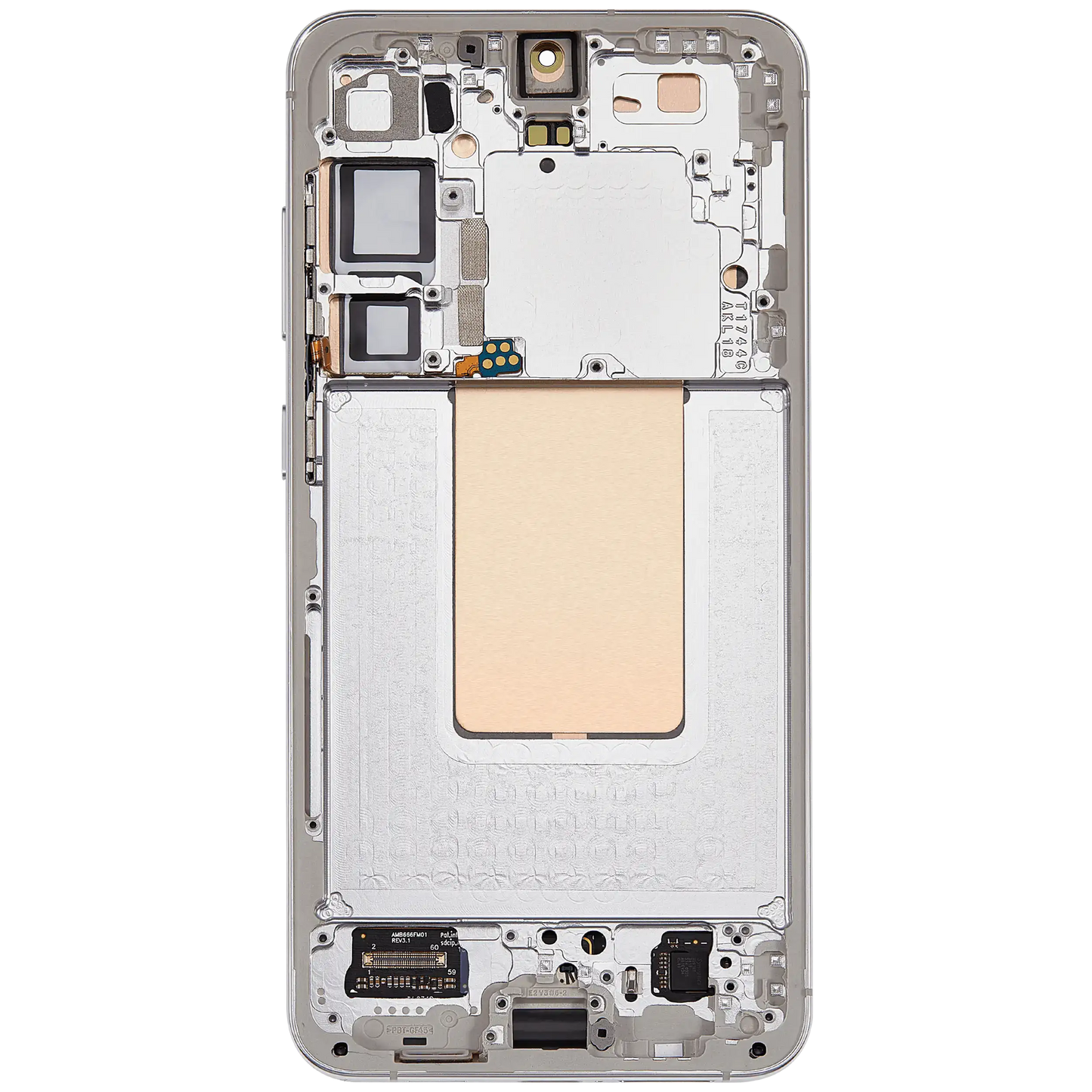 OLED Assembly With Frame Compatible For Samsung Galaxy S24 Plus 5G (US & International Version) (Aftermarket Plus) (Marble Grey)