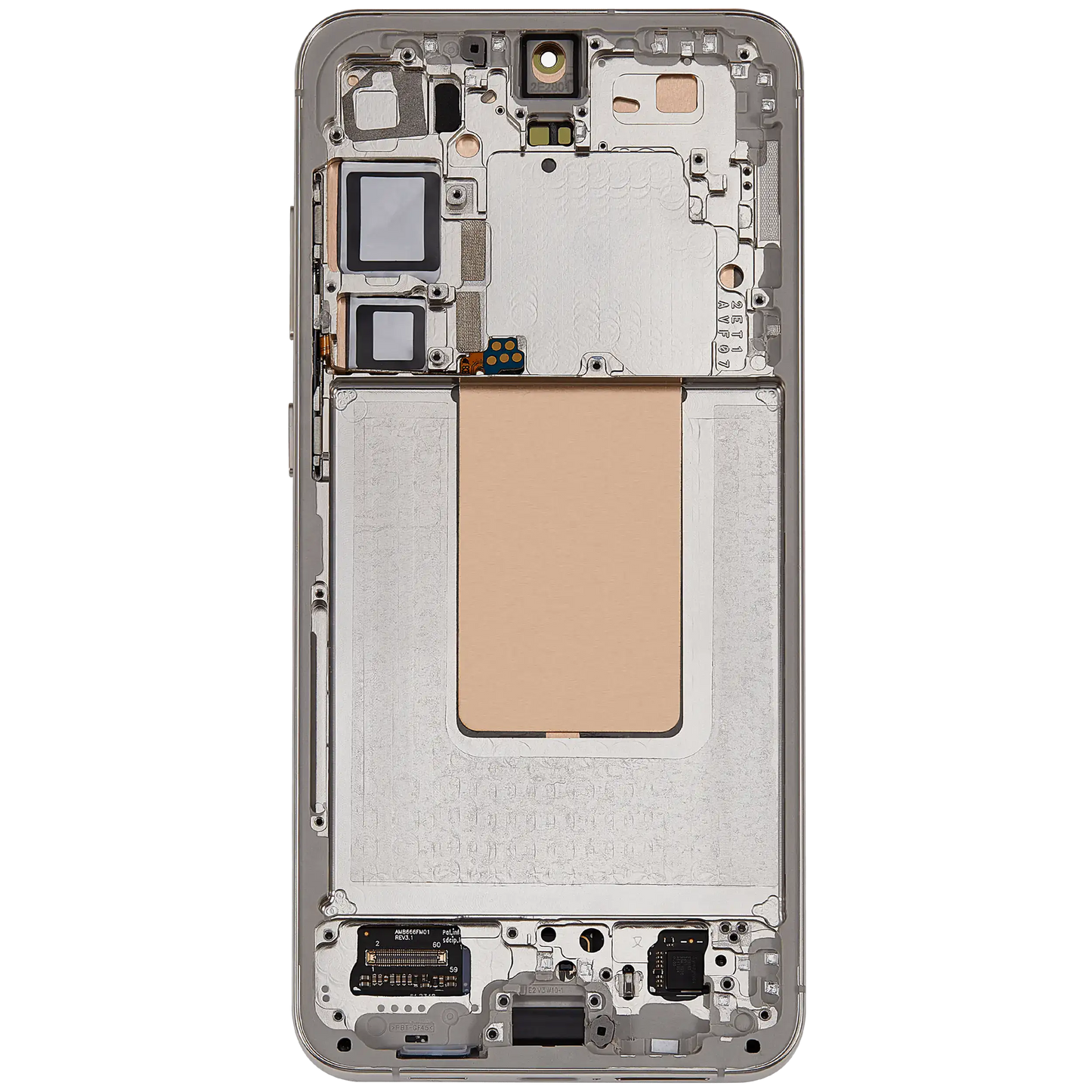 OLED Assembly With Frame Compatible For Samsung Galaxy S24 Plus 5G (US & International Version) (Aftermarket Plus) (Amber Yellow)