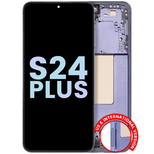 OLED Assembly With Frame For Samsung Galaxy S24 Plus 5G (US & International Version) (Service Pack) (Cobalt Violet)