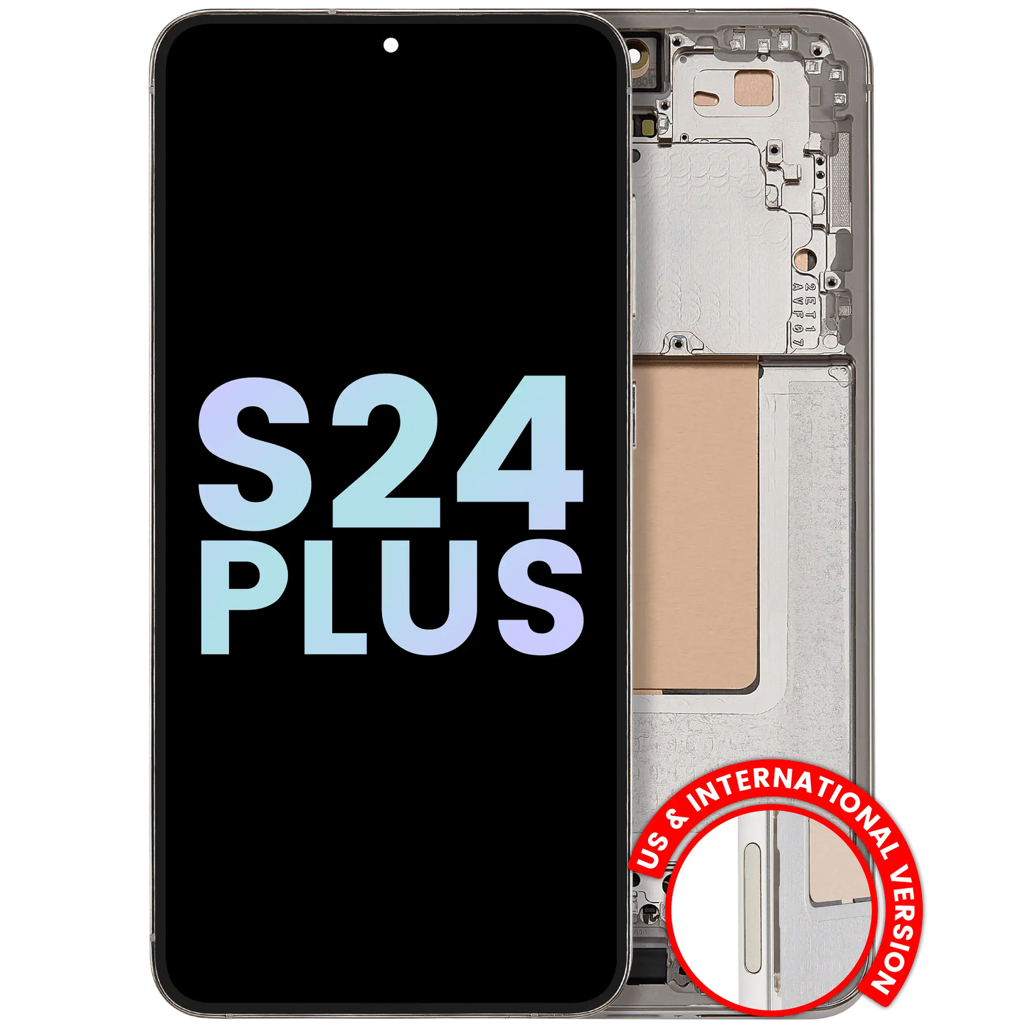 OLED Assembly With Frame For Samsung Galaxy S24 Plus 5G (US & International Version) (Service Pack) (Amber Yellow)