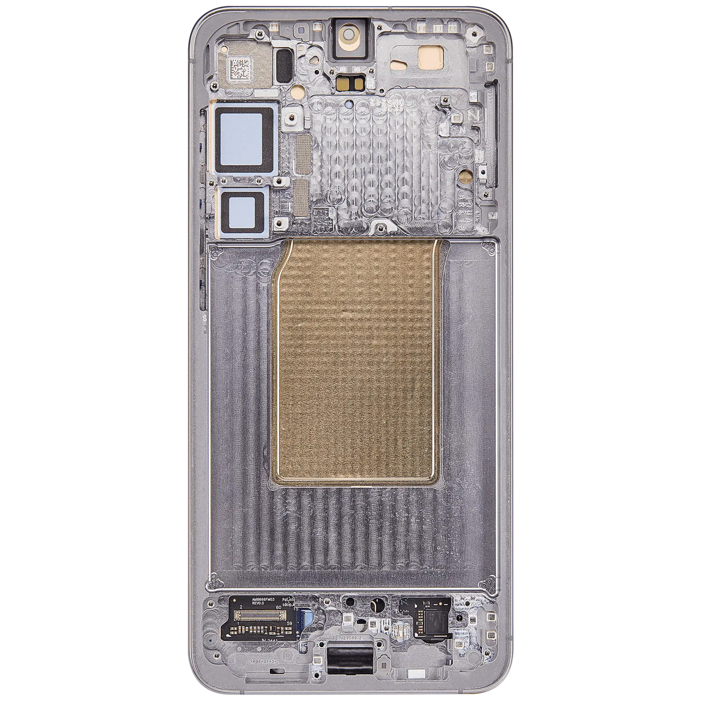 OLED Assembly With Frame For Samsung Galaxy S25 Plus 5G (US & International Version) (Refurbished) (Silver Shadow)