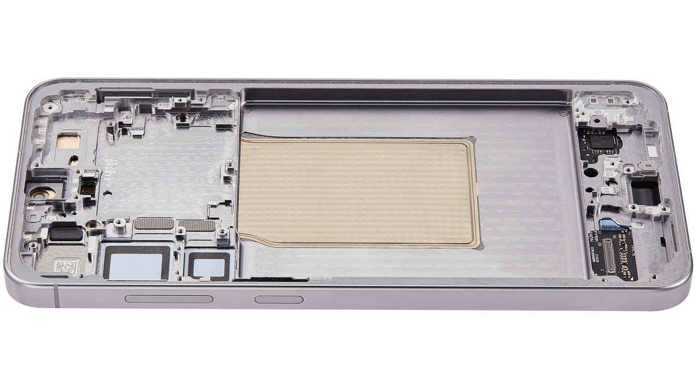 OLED Assembly With Frame For Samsung Galaxy S25 Plus 5G (US & International Version) (Refurbished) (Silver Shadow)