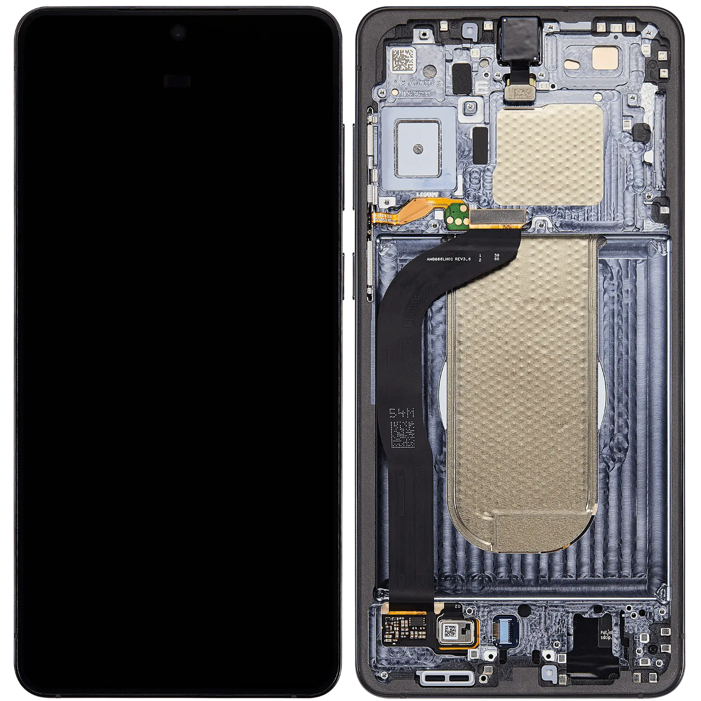 OLED Assembly With Frame For Samsung Galaxy S25 Edge (Refurbished) (Titanium Jetblack)