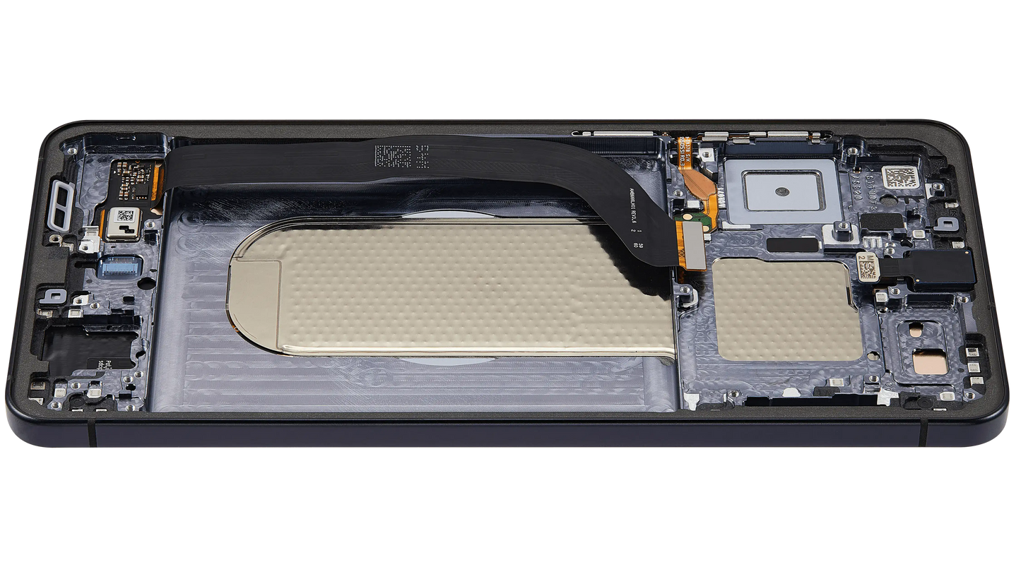 OLED Assembly With Frame For Samsung Galaxy S25 Edge (Refurbished) (Titanium Jetblack)